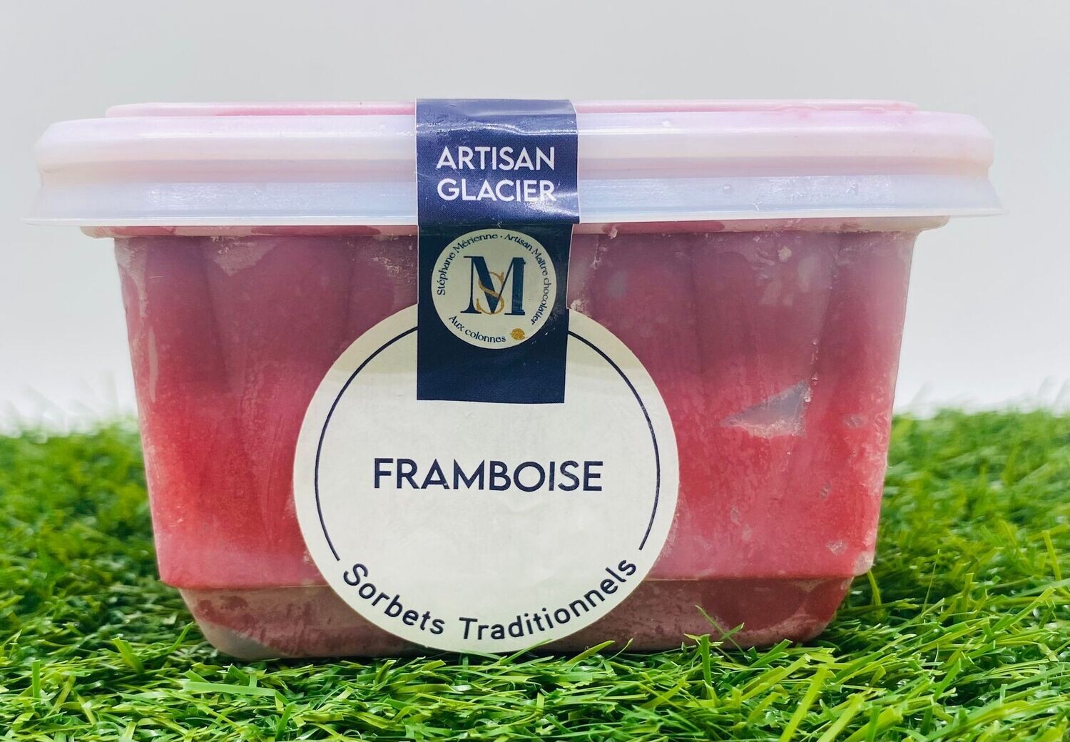 Pot sorbet plein fruits framboise
(500 ml)