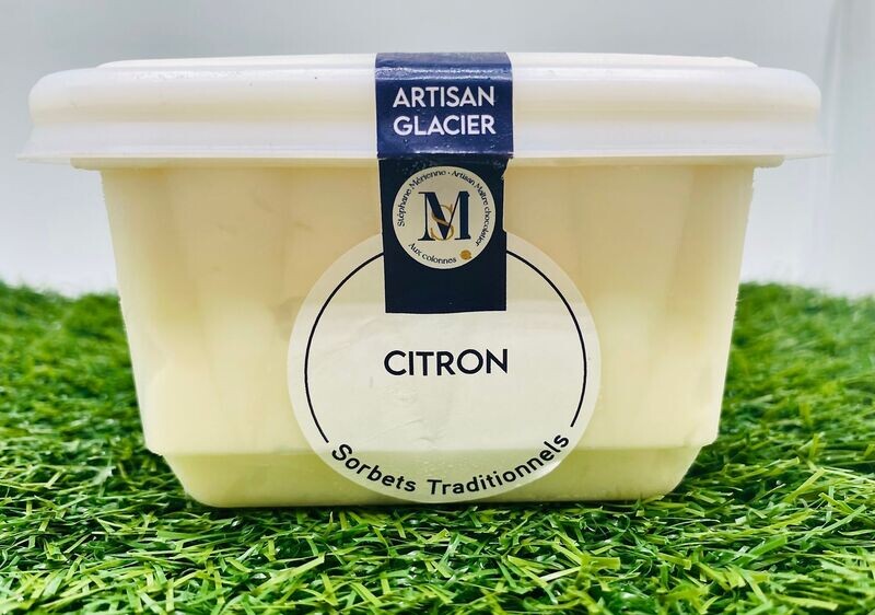 Pot sorbet plein fruits citron jaune
(500 ml)