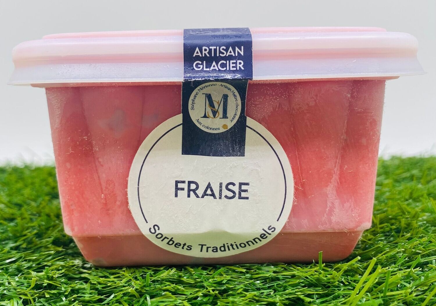 Pot sorbet plein fruits fraise (500 ml)