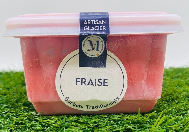 Pot sorbet plein fruits fraise (500 ml)