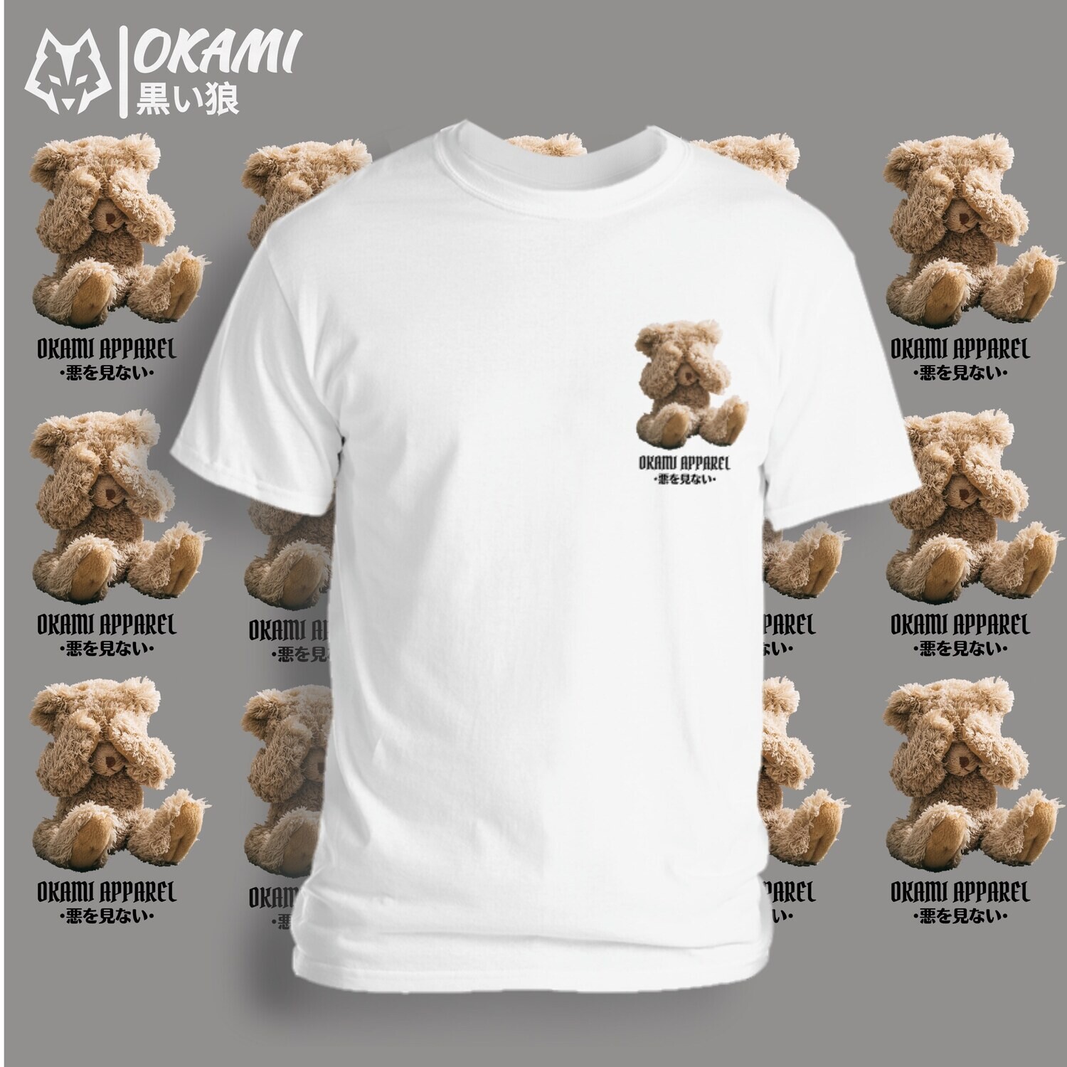 Okami &#39;See No Evil&#39; Bear Tee
