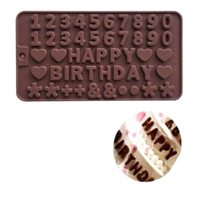 Силиконски калап роденденски &quot;HAPPY BIRTHDAY&quot;