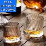 Чаши ротирачки 200ml сет 6 парчиња