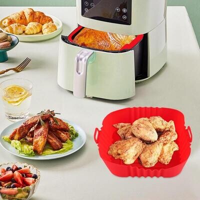 Силиконска подлога oгноотпорна за AIRFRYER квадратна