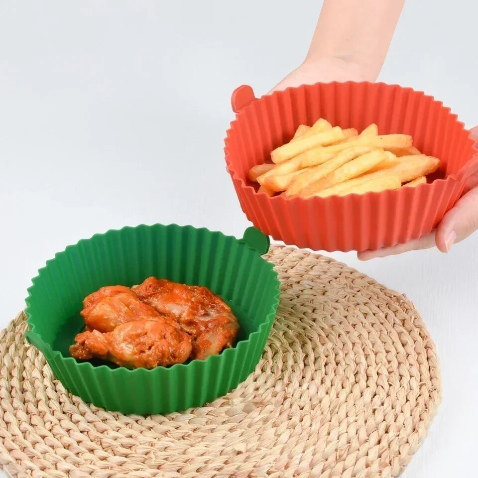 Силиконска подлога oгноотпорна за AIRFRYER округла