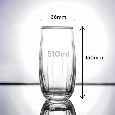 Чаши стаклени сет 6 парчиња големи 510ml
