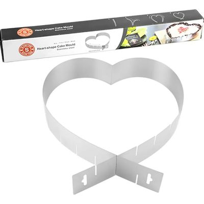 Метална форма калап срце за торти 15-28cm