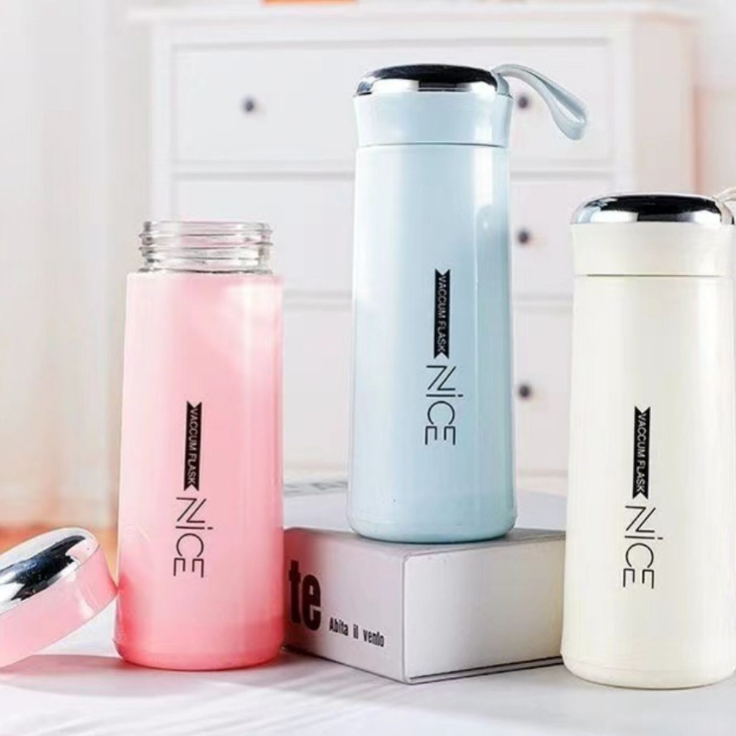 Шише стаклено со врвка 400ml