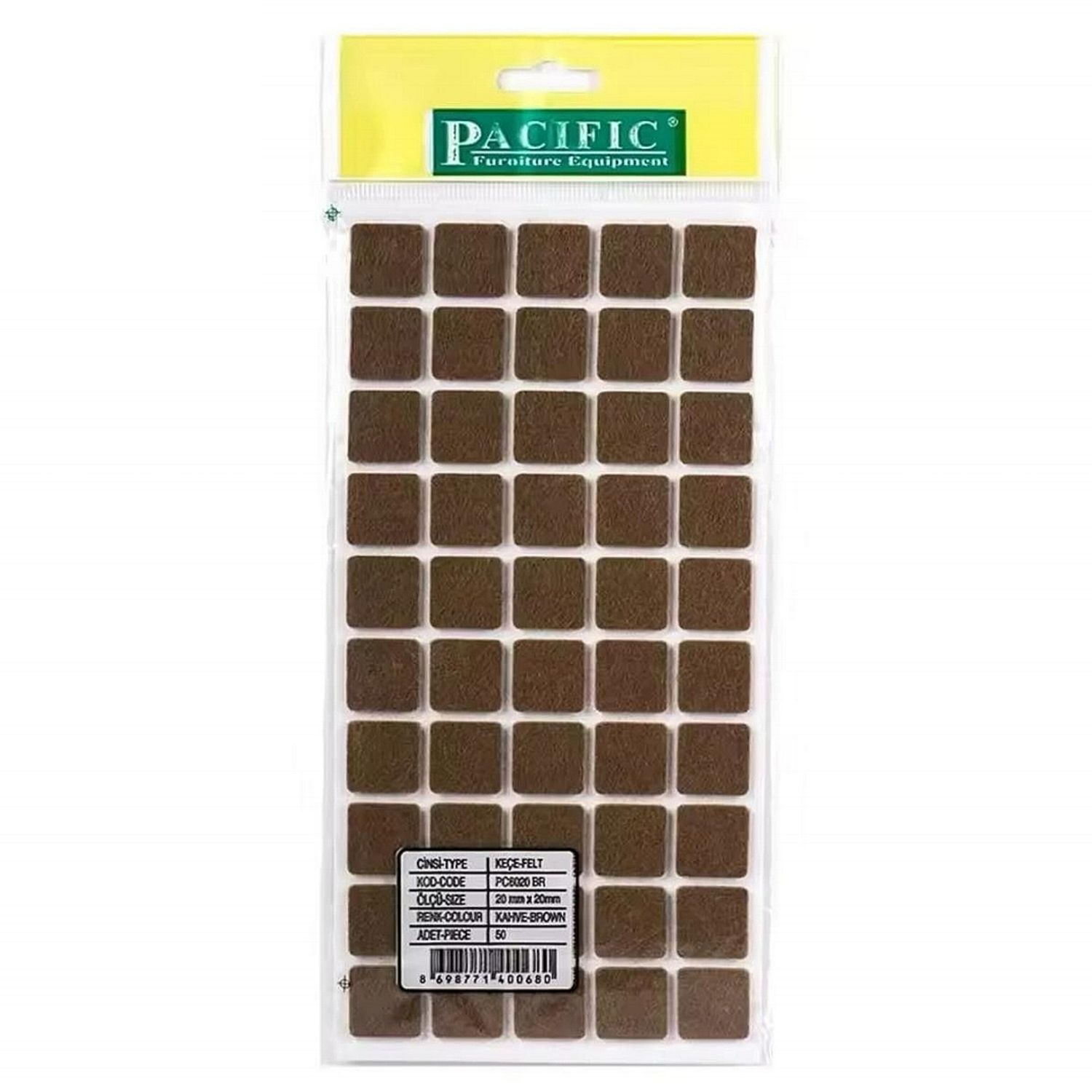 Заштитни лепенки за мебел квадратни 20x20mm 50/1