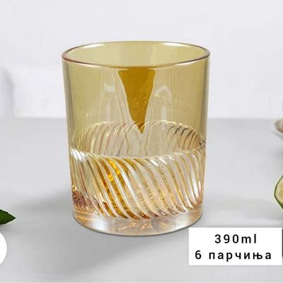 Стаклени чаши опал кафени Royal 390ml