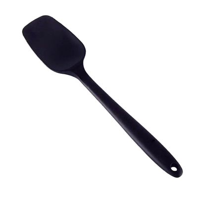 Силиконска лажица шпатула црна 27cm