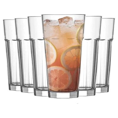 Стаклени чаши Octagon високи 310ml сет 6 парчиња