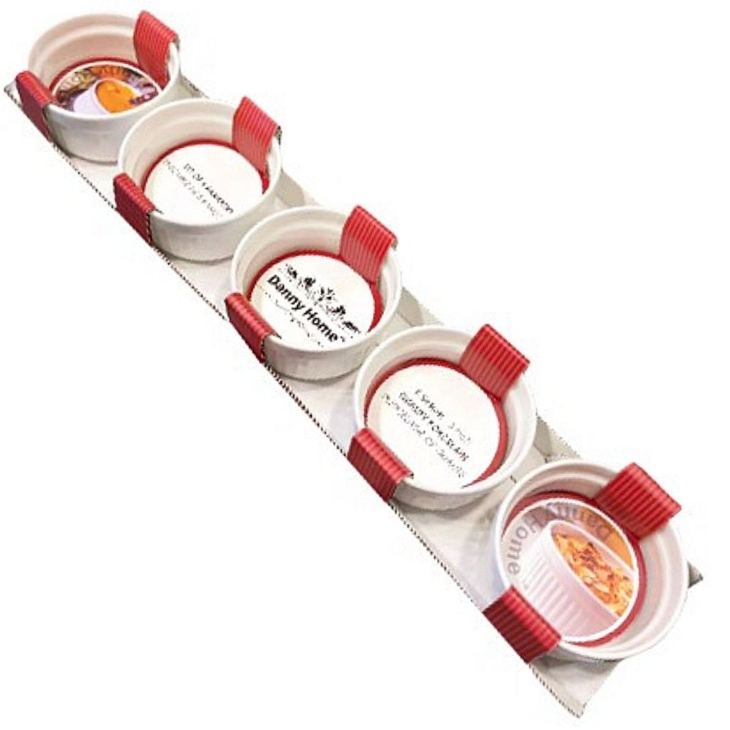 Садови порцелански Ramekin за десерти, сосови сет 5 парчиња