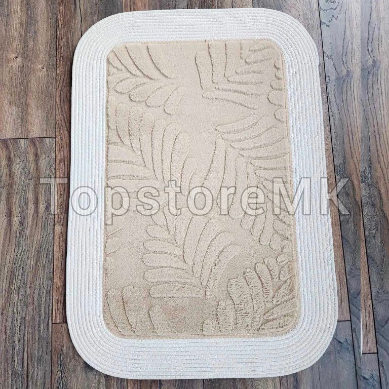 Патосник подлога правоаголна кремова кафена боја