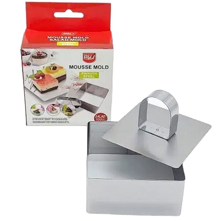 Метална форма со преса коцка Inox