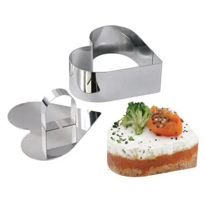 Метална форма со преса срце Inox