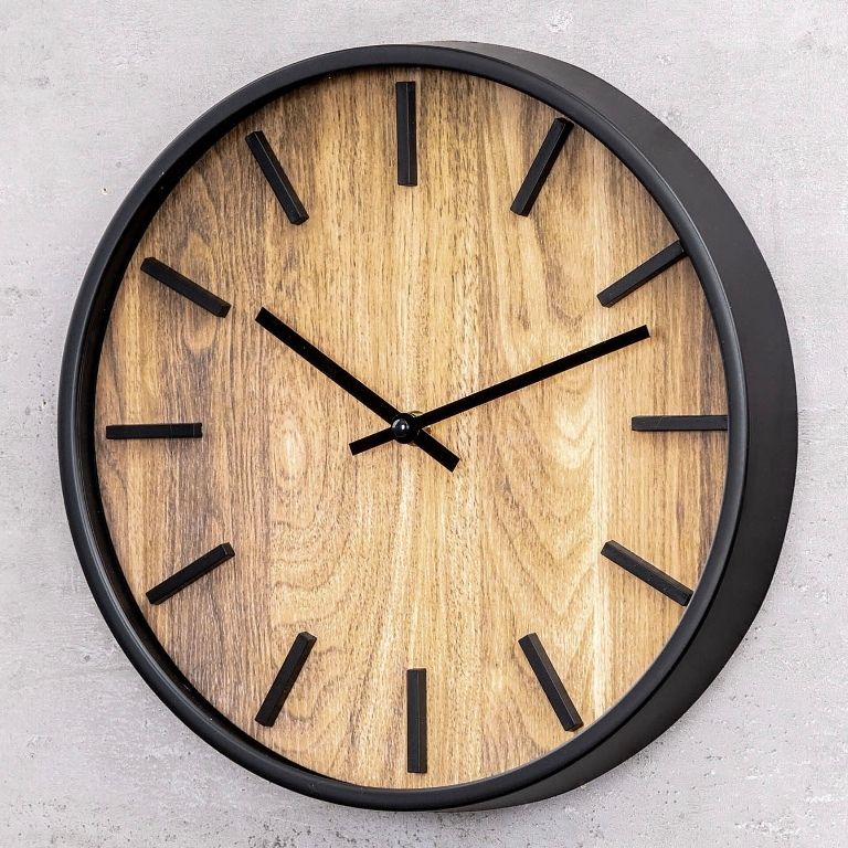 Часовник ѕиден дрво декор 30cm