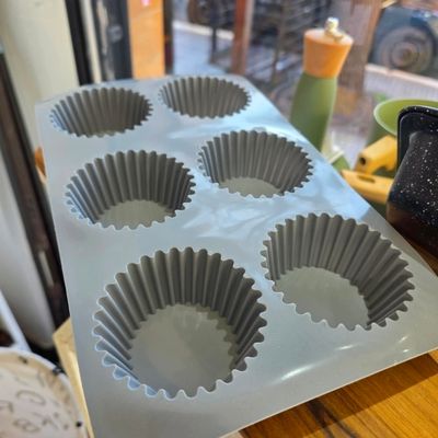 Силиконски калап за мафини со линии 6/1