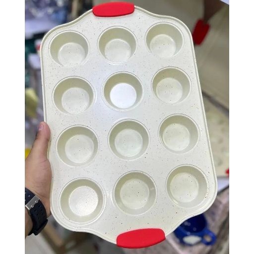 Калап за мафини метален со силиконски рачки 12/1