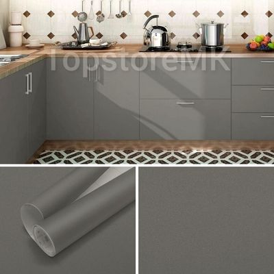 Самолеплива фолија мат сива боја 2м и 5м x 45cm,60cm