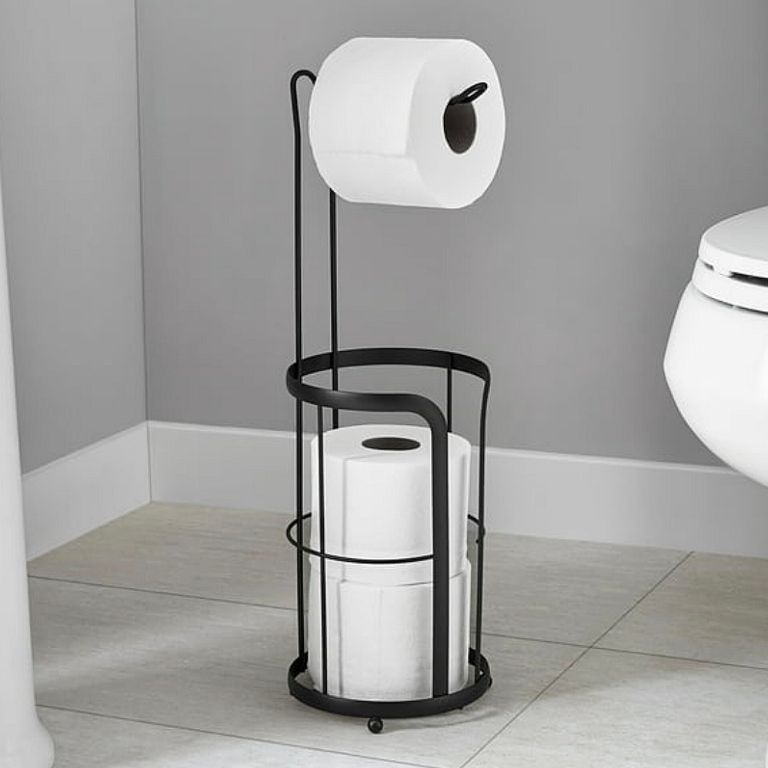 Држач за тоалетни хартии црна боја Verona 