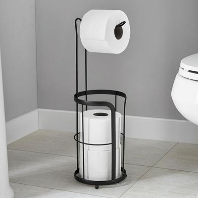 Држач за тоалетни хартии црна боја Verona 