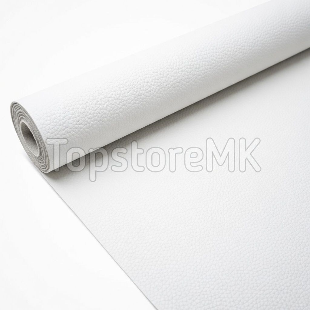 Самолеплива Еко Кожа Винил PU бела боја