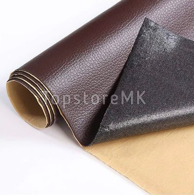 Самолеплива Еко Кожа Винил PU темна кафена боја