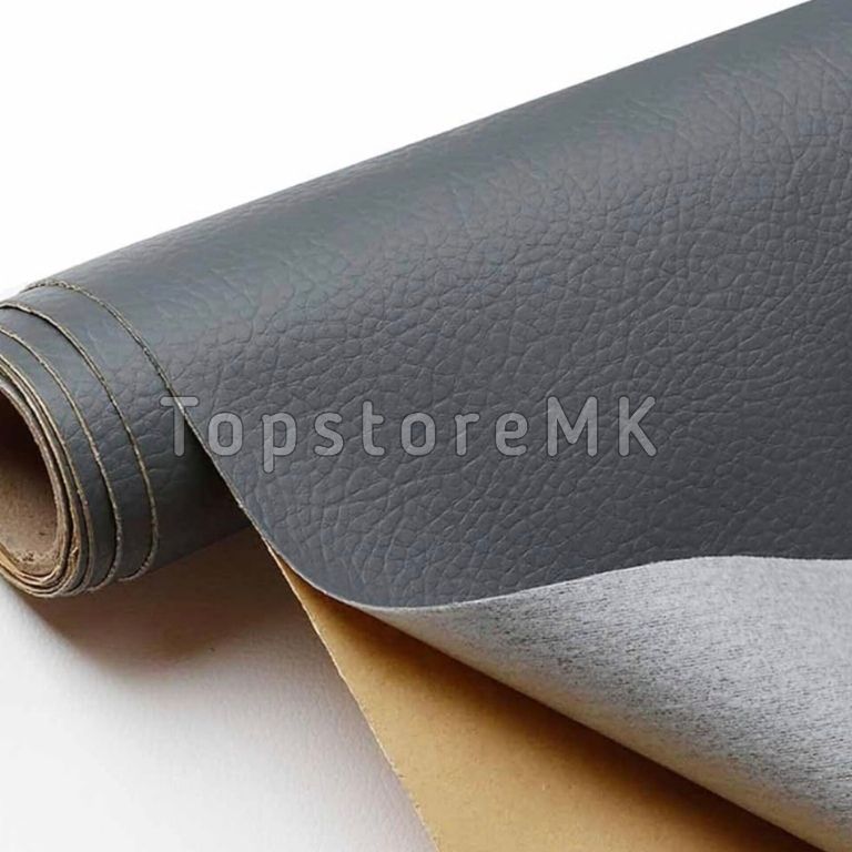 Самолеплива Еко Кожа Винил PU боја темна сива