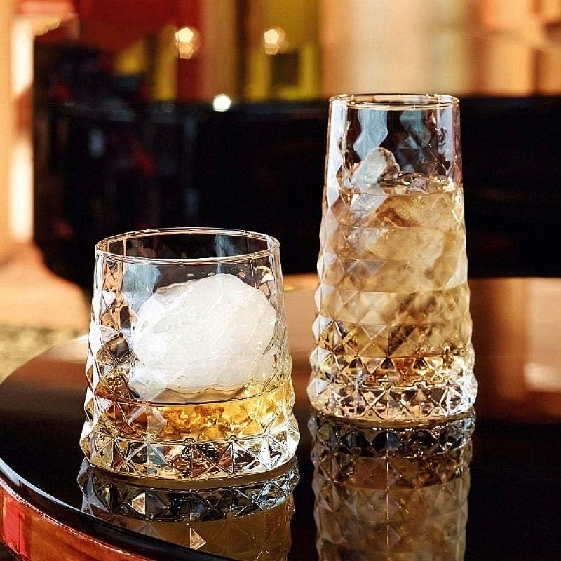 Стаклени чаши Diamond сет 6 парчиња 370ml/410ml