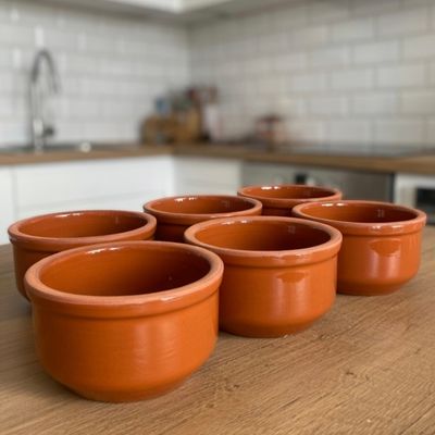 Традиционален керамички сад за печење длабок 16 x 6.5cm