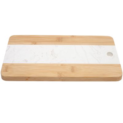 Даска за сечење и сервирање дрво со гранит Pemium White