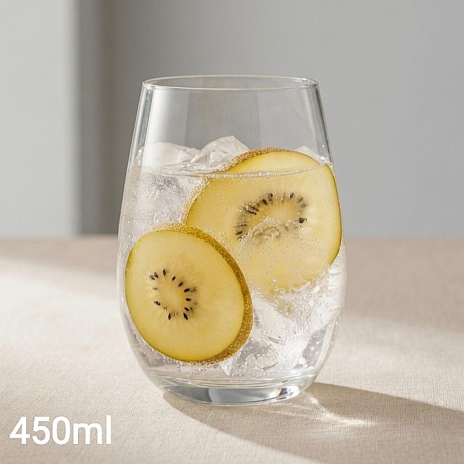 Стаклени чаши Classic Minimal 450ml сет 6 парчиња 