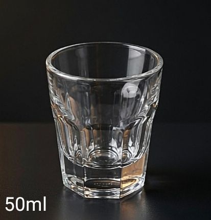 Стаклени чаши Octagon за ракија 50ml сет 12 парчиња
