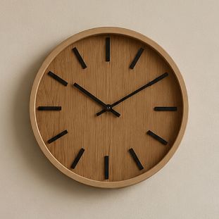 Часовник ѕиден дрво декор 30cm