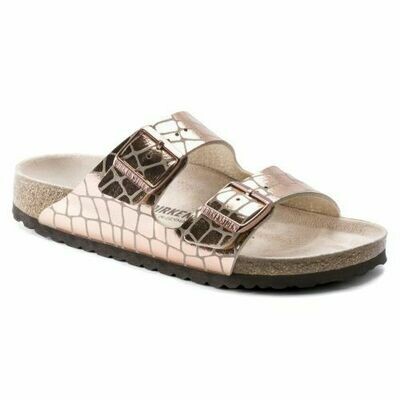 Birkenstock Arizona Gator Gleam - Copper Birkenstock Arizona Gator Gleam - Copper