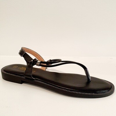 Murano7 Black Toe Thong Sandal
