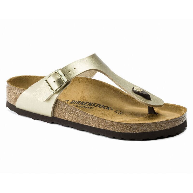 Birkenstock- Gizeh Gold Birko-Flor