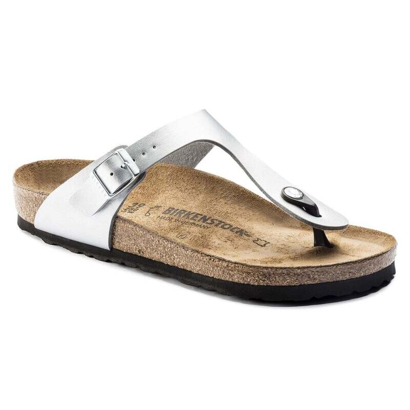Birkenstock Gizeh Birko-Flor Silver