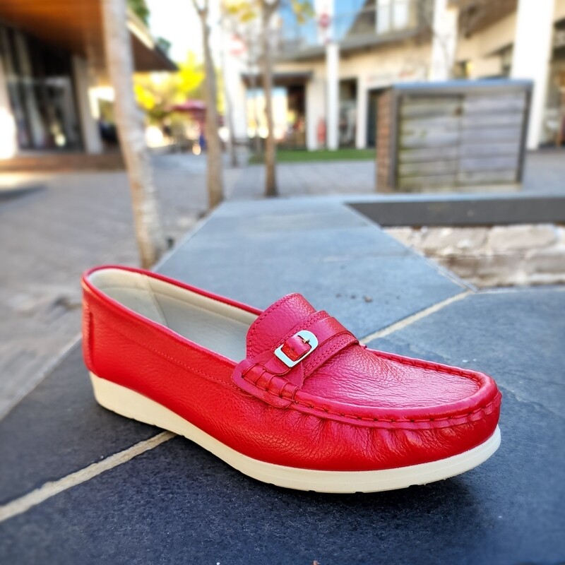 Natural Steps Mocassin - Red
