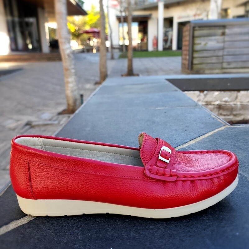 Natural Steps Mocassin - Red