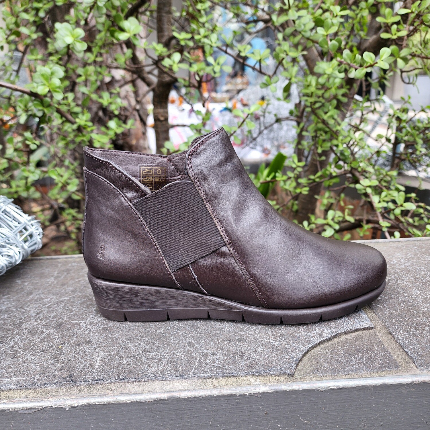 Hush Puppies - Wedge Ankle Boot - Brown
