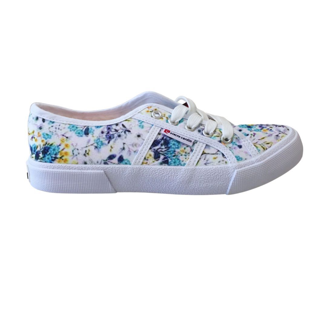 Pierre Cardin Calias Floral Sneakers Blue