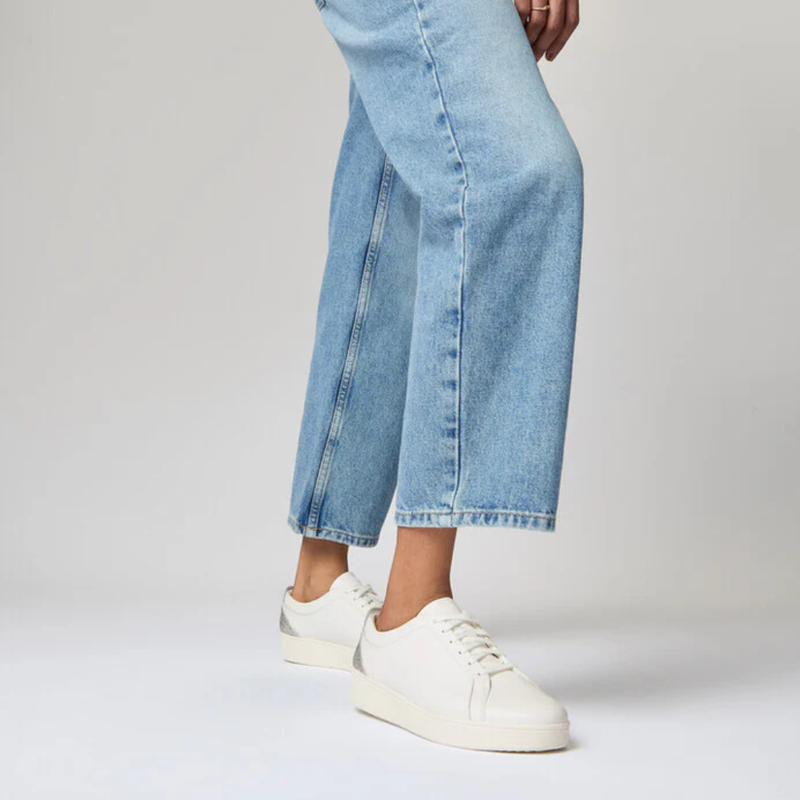 Fitflop Rally Crystal- Backtab Leather Sneakers
