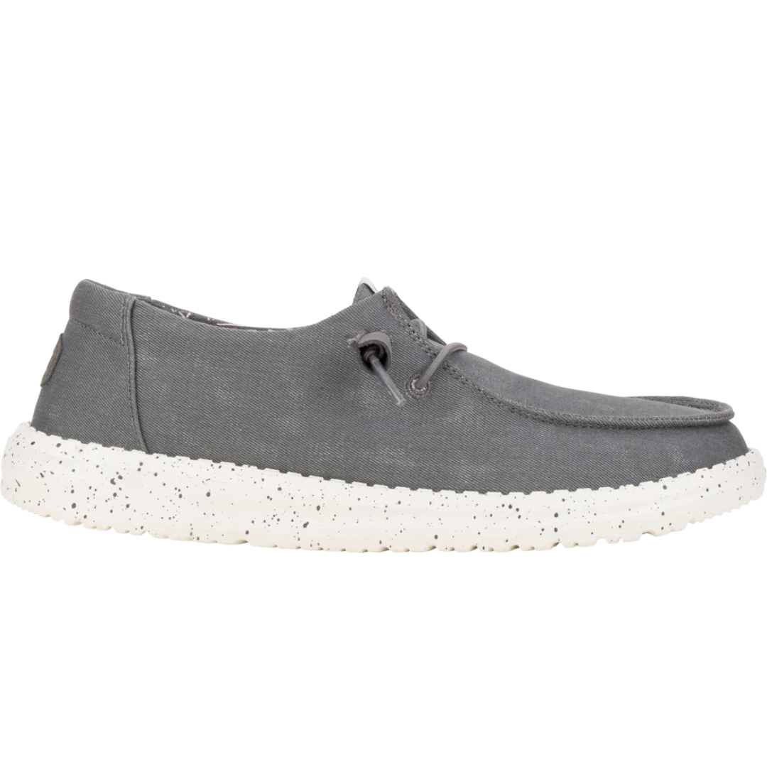 Hey Dude Wendy Stretch Canvas Dark Grey
