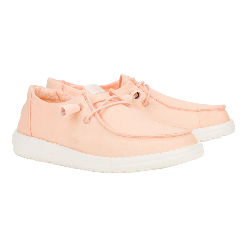 Hey Dude Womens Wendy Stretch Canvas Peach