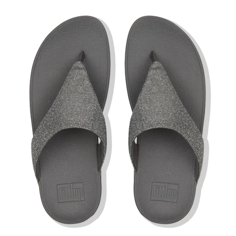 Fitflop Lottie Glitzy Toe-Post Pewter
