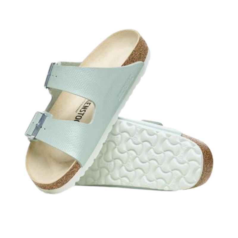 Birkenstock Arizona BS Shiny Lizard Surf Green
