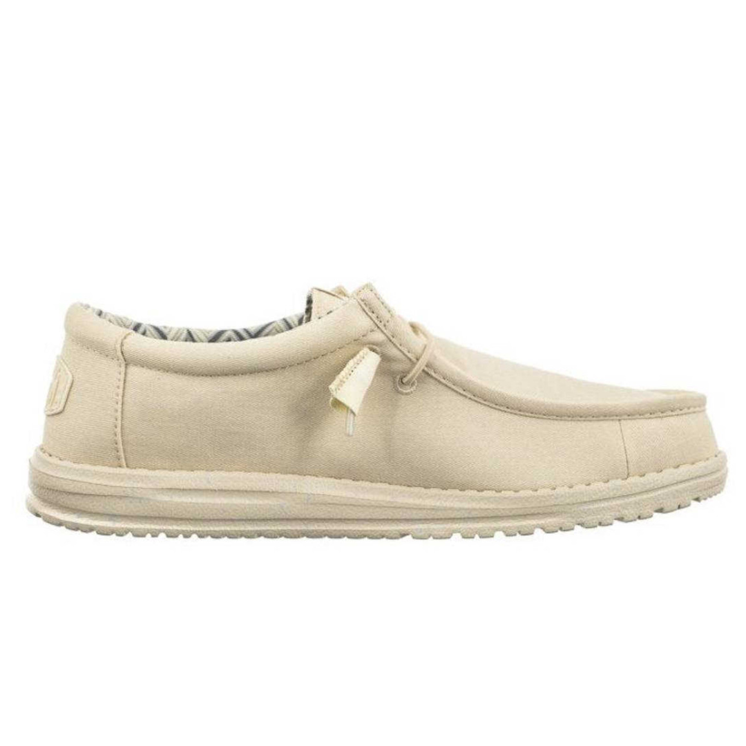 Hey Dude Wally Stretch Canvas Stone White