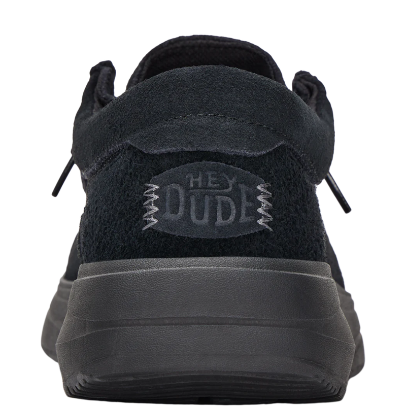 Hey Dude Wally Comf Suede Black